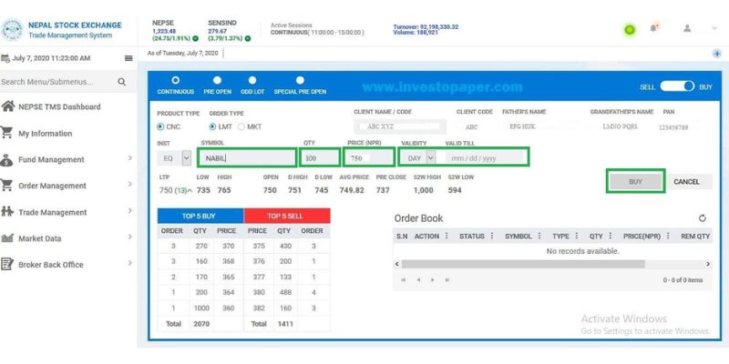 Nepal Stock Exchange Trade System
